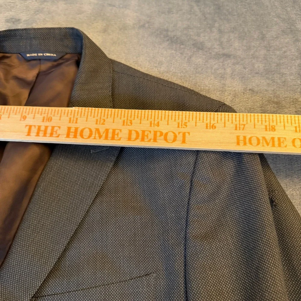Banana Republic Tailored Fit Men's Blazer 40R‎ Grey Herringbone Business Casual